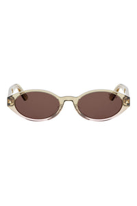 DiorPacific R1I 52mm Oval Sunglasses in Yellow/Other/Brown - Main view