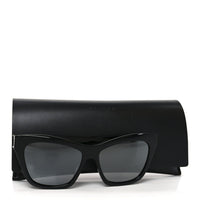 Saint Laurent Cat-Eye Sunglasses — Black