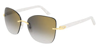 Cartier CT0001RS Signature C Aviator Sunglasses - Angle view