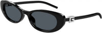 Gucci GG1680S G Squared Logo Oval Cat-Eye Sunglasses - Havana