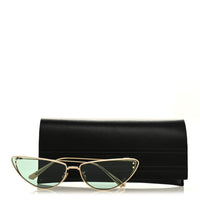 Dior Cat-Eye Sunglasses — Gold