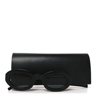Saint Laurent Oval Sunglasses — Black