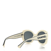 Chanel Oversized Sunglasses — White