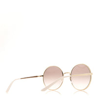 Prada Oversized Round Sunglasses — Gold SPR 59X