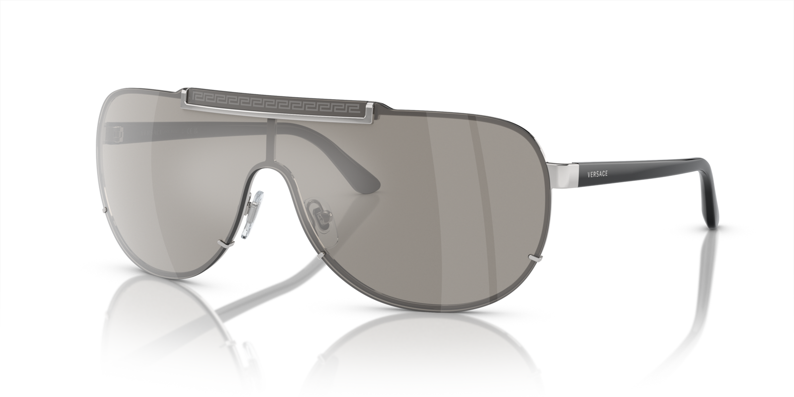 Versace Oversized Round Metal Sunglasses
