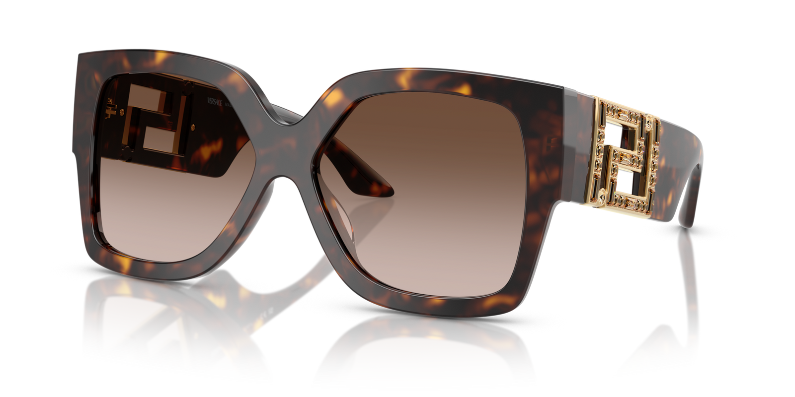 Versace Greca Oversized Square Sunglasses