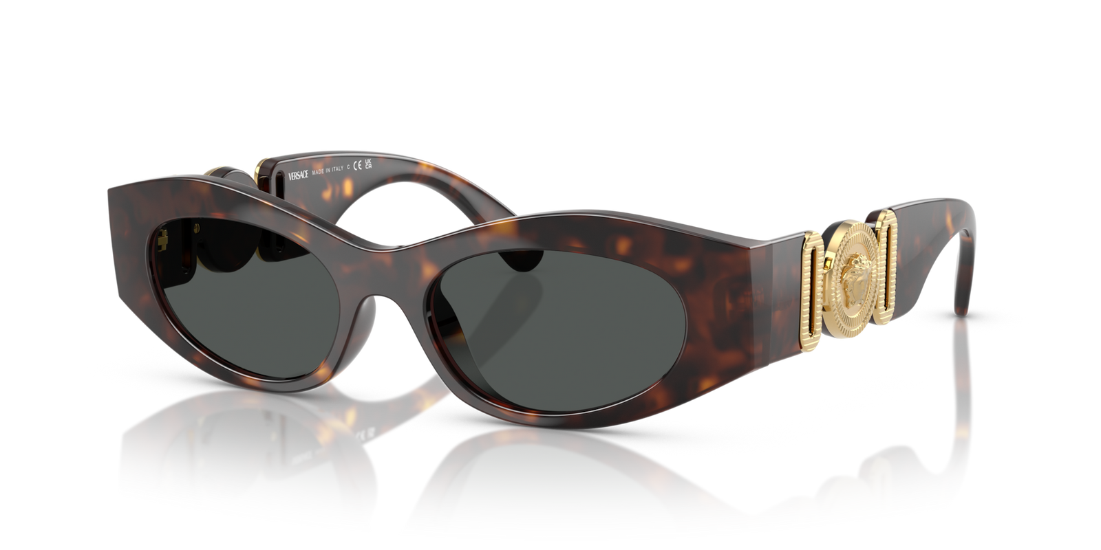 Versace Medusa Biggie Oval Sunglasses
