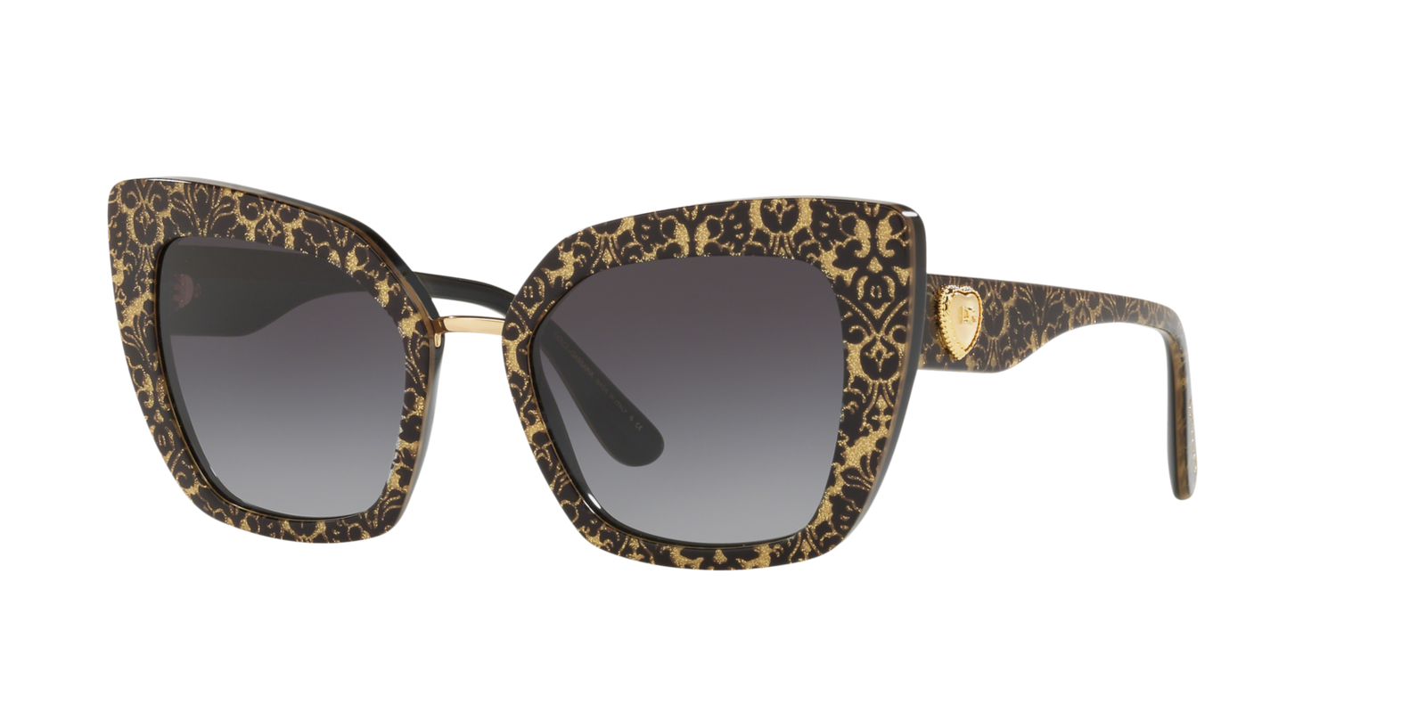 Dolce & Gabbana Devotion Heart Cat-Eye Sunglasses