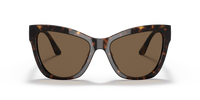 Versace VE4417U Greca Aegis Oversized Cat-Eye Sunglasses - front view