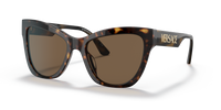 Versace VE4417U Greca Aegis Oversized Cat-Eye Sunglasses - quarter view