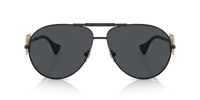 Versace VE2249 Round Metal Full-Rim Sunglasses - front view
