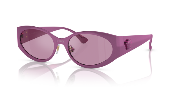 Versace VE2263 Pilot Metal Sunglasses - quarter view