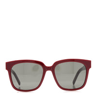 Saint Laurent Square Sunglasses — Red