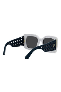 VeryDior S1I 54mm Square Sunglasses, Alternate, color, WHTO/SMK