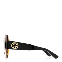 Gucci Square Sunglasses — Havana GG0178S