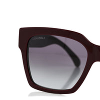 Chanel Butterfly Sunglasses — Burgundy 5557-A