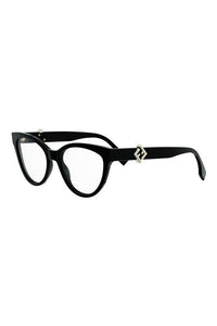 Fendi FF Diamonds cat-eye acetate optical glasses - angle
