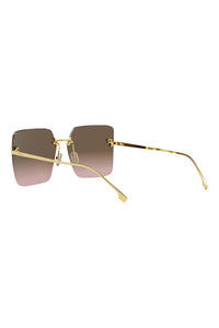 Fendi First geometric square sunglasses - detail