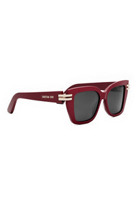 CDior S1I 52mm Square Sunglasses, Alternate, color, SHINY RED / SMOKE