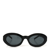 Saint Laurent Oval Sunglasses — Black