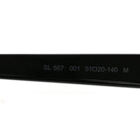 Saint Laurent Oval Sunglasses — Black SL 567
