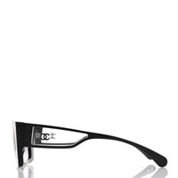 Chanel 5430 CC Rectangle Acetate Sunglasses - side view