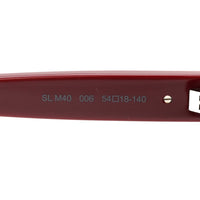 Saint Laurent Square Sunglasses — Red