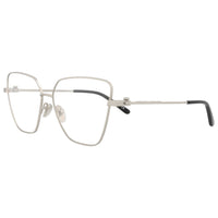 Balenciaga BB0170O 001 Silver Cat-Eye Metal Optical Frame - Front