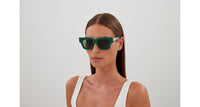 Bottega Veneta BV1276S Green/Green on model