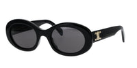 Celine Triomphe CL40194U Oval - shiny black/grey