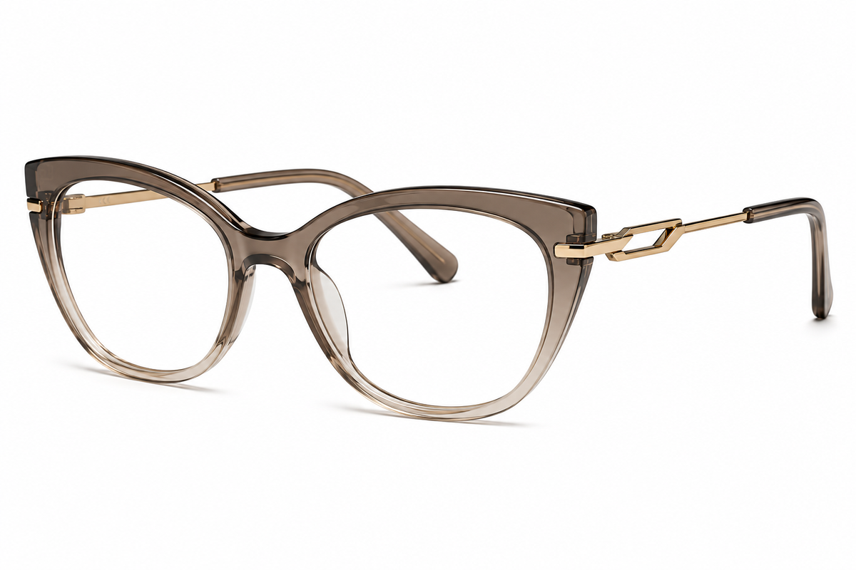 ZARELLE Bordeaux Sculpted Cat-Eye Sunglasses