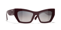 Chanel 5527 1461 Burgundy Cat Eye