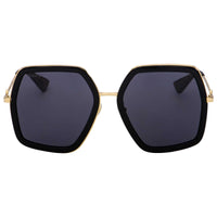 Gucci GG0106S Interlocking G Round Metal Sunglasses - Back