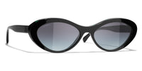 Chanel 5416 Oval - Black & Green Grey Gradient