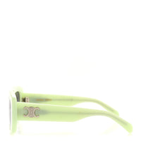 Celine Square Sunglasses — Green