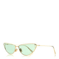 Dior Cat-Eye Sunglasses — Gold