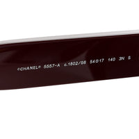 Chanel Butterfly Sunglasses — Burgundy 5557-A