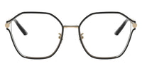 Versace VE1299D semi-rimless pilot optical - side angle temple detail