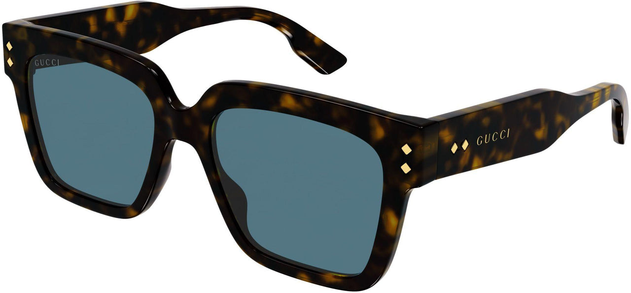 Gucci Lettering Rectangular Acetate Sunglasses