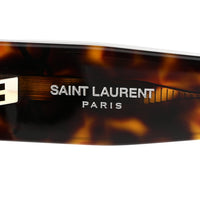 Saint Laurent Square Sunglasses — Tortoise
