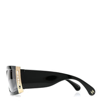 Chanel Rectangle Sunglasses — Black