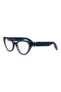 Lady 95.22 O B1I 52mm Cat Eye Optical Glasses, Alternate, color, SHINY BLUE