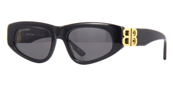 Balenciaga BB0095S Dynasty D-Frame 001 Black/Gold - front view