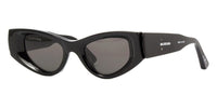 Balenciaga BB0243S 001 shiny black cat-eye sunglasses front