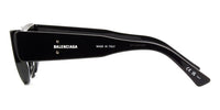 Balenciaga BB0243S 001 shiny black cat-eye sunglasses side