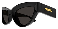 Bottega Veneta BV1249S Black with Gold/Grey detail