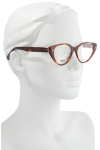 Fendi First square-frame acetate optical glasses - side