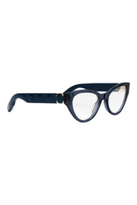 Lady 95.22 O B1I 52mm Cat Eye Optical Glasses, Alternate, color, SHINY BLUE