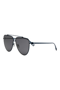 Fendi Baguette pilot sunglasses gold metal - angle