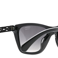 Chanel Square Sunglasses — Black